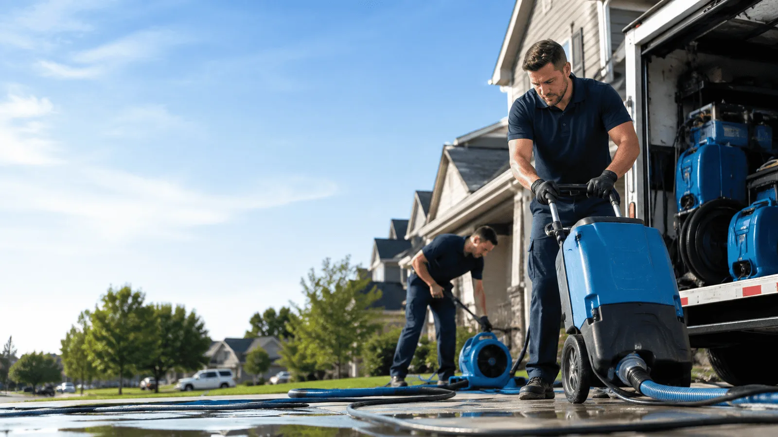 Dehumidification being performed in Martinsville, VA